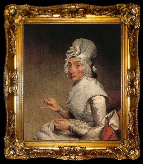 framed  Gilbert Stuart Mrs. Richard Yates, ta009-2